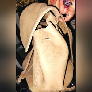 Coach suede mini backpack